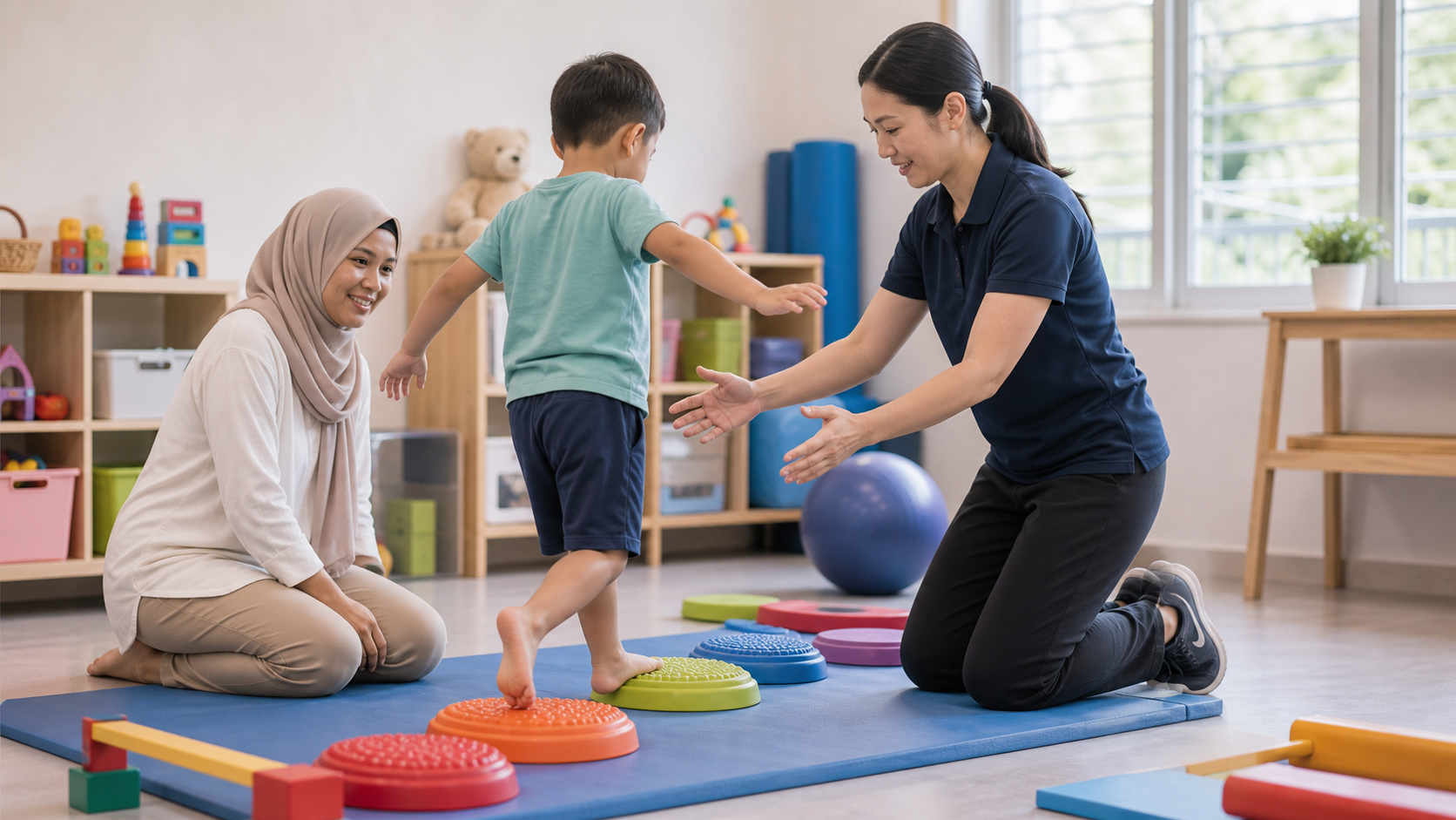 Paediatric physiotherapy using play based movement practice